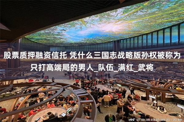 股票质押融资信托 凭什么三国志战略版孙权被称为只打高端局的男人_队伍_满红_武将